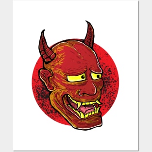 Red Hannya Posters and Art